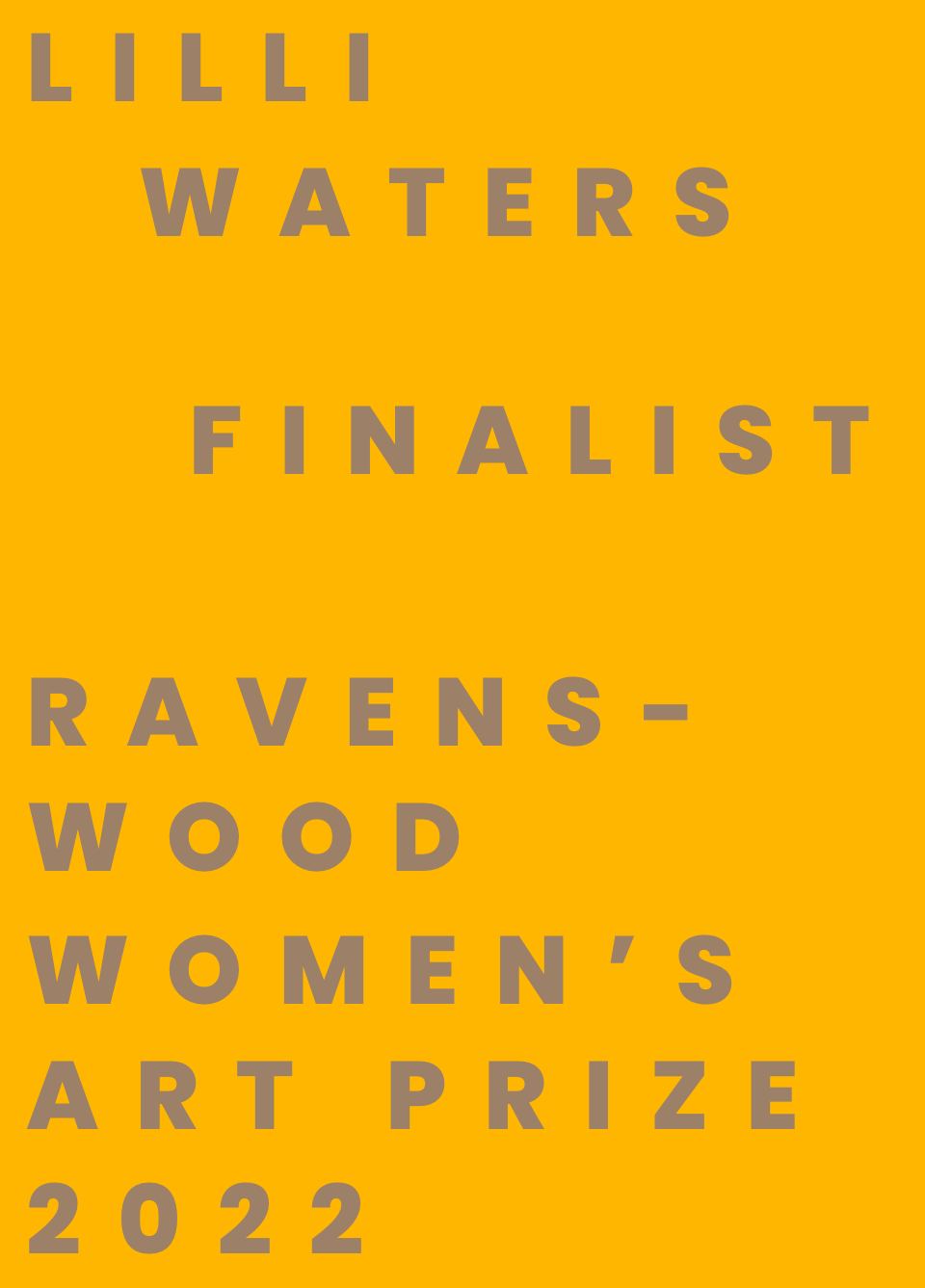 Lilli Waters finalist in the Ravenswood Australian Women’s Art Prize 2022